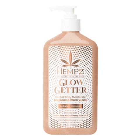 Hempz Glow Getter Herbal Body Moisturizer 17 OZ.