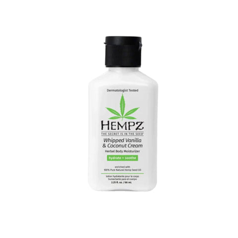 Hempz Whipped Vanilla and Coconut Herbal Body Moisturizer 2.25 oz 