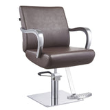DIR Styling Chair Meteor-1198 Salon Equipment Dream In Reality Brown Round Base No Cover