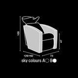 Salon Ambience WU/110 Mirage Wash Unit w/Electric Legrest Salon Equipment Salon Ambience 