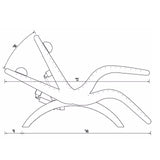 Touch America Legato Lounger 31060 Salon Equipment Touch America 