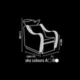 Salon Ambience WU/150 Gravity Wash Unit w/Electric Legrest Salon Equipment Salon Ambience 