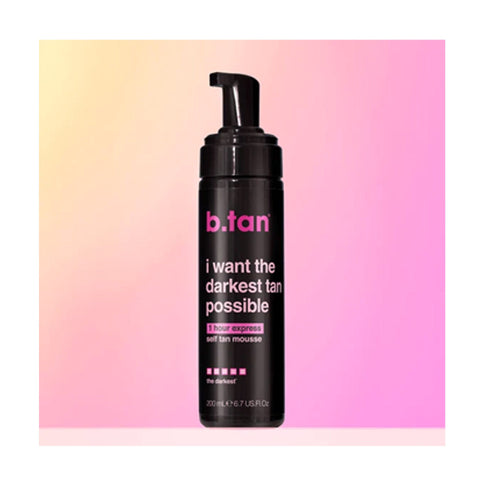 B. Tan I Want the Darkest Tan Possible Self Tan Mousse 6.7 oz