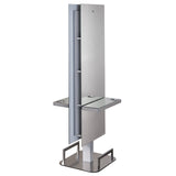 Salon Ambience MI/372 Lunar Island Dual Styling Station Salon Equipment Salon Ambience Aluminium & Mirror (07) + $255.00 