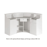 Salon Ambience RD/254 Form Reception Desk w/Retail Display Cabinet Salon Equipment Salon Ambience 