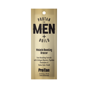 Pro Tan For Men + Build Melanin Boosting Bronzer .75 oz 