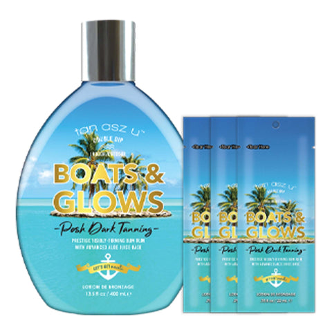 Tan Asz U Boats and Glow Buy 13.5 oz, Get 3 Packets