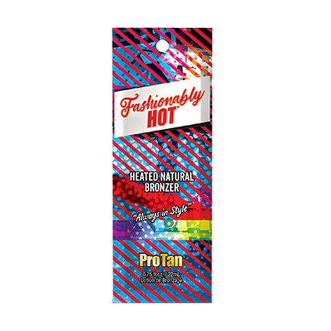 Pro Tan Fashionably Hot Heated Natural Bronzer packette .75 oz