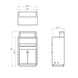 DIR LED Lighting Reception Desk Orsacchiotto-4406 Salon Equipment Dream In Reality 