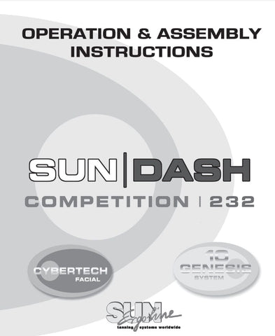 SunDash 232PF Tanning Bed Manual User Manual Sun Tanning Store 