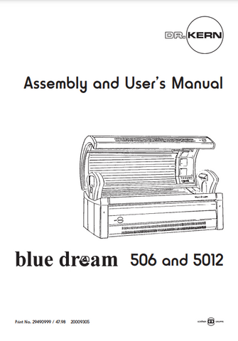 DR. KERN Blue Dream 506 Tanning Bed Manual