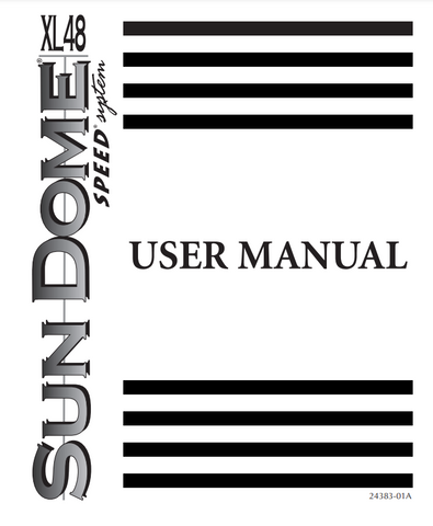 Sundome XL48 Speed System Tanning Booth Manual