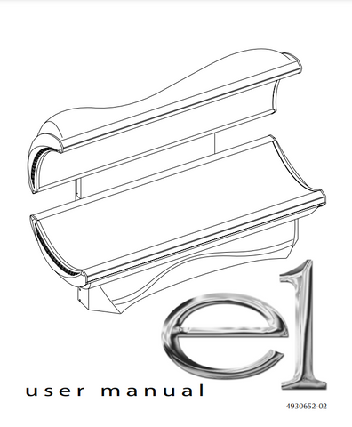 2012 E1 20 Min Tanning Bed Manual