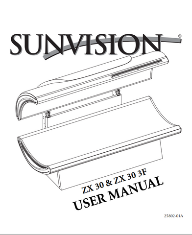 SUNVISION ZX30 AND ZX30 3F MANUAL
