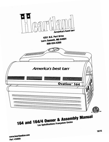 HEARTLAND TAN OVATION 164 AND 164-4 MANUAL
