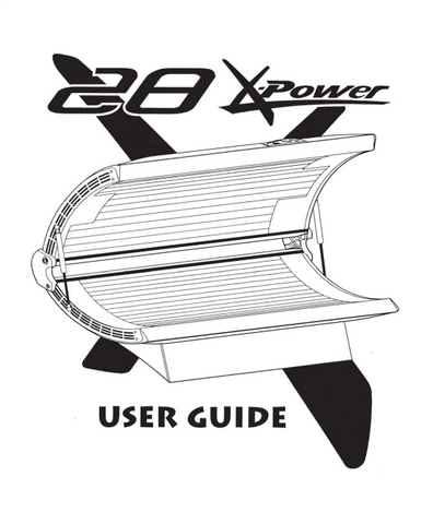 28 X-Power Tanning Bed Manual