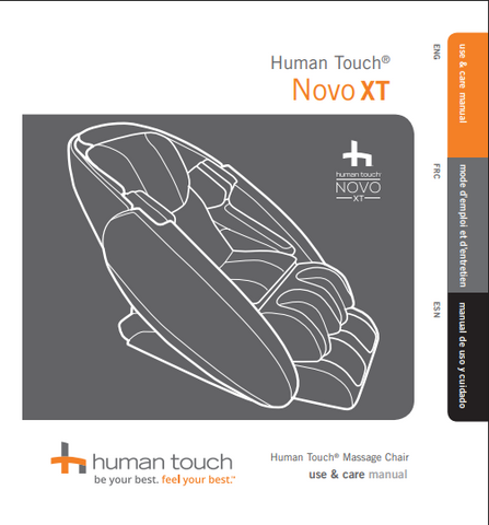 Human Touch Novo XT Massage Chair Manual