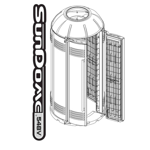 SunDome 548V Tanning Lamp Replacement Kit Lamps Radiance 