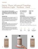 Sunna Tan Dark Tanning Solution 33.8 oz. Spray Tanning Solutions Sunna Tan 
