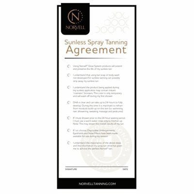 Norvell Sunless Agreements Pre Session Client Check List (3 Pad Bundle) -