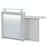 DIR LED Lighting Reception Desk Gattino-4405 Salon Equipment Dream In Reality Silver 