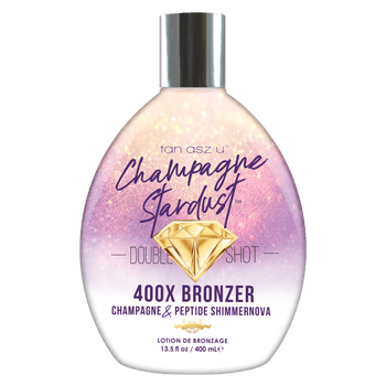 Tan Asz U Double Shot Champagne Stardust 13.5 OZ. Tanning Lotions Tan Asz U 