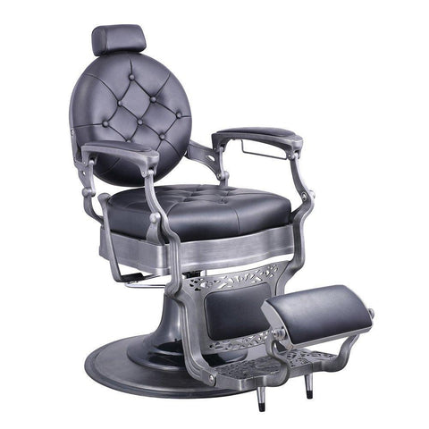 DIR Barber Chair Vanquish Brushed -2111 Salon Equipment Dream In Reality Black 
