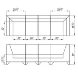 DIR Magic Cubo Waiting Bench - 4 Seats