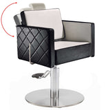 Salon Ambience CH/102 Square Reclining Styling Chair w/Headrest