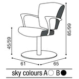 Salon Ambience SH/410 Maya Styling Chair Salon Equipment Salon Ambience 