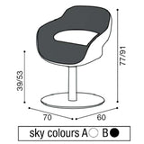 Salon Ambience SH/325 Kite Styling Chair Salon Equipment Salon Ambience 