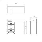 DIR Manicure Table Monoco with Dust Extractor-3405